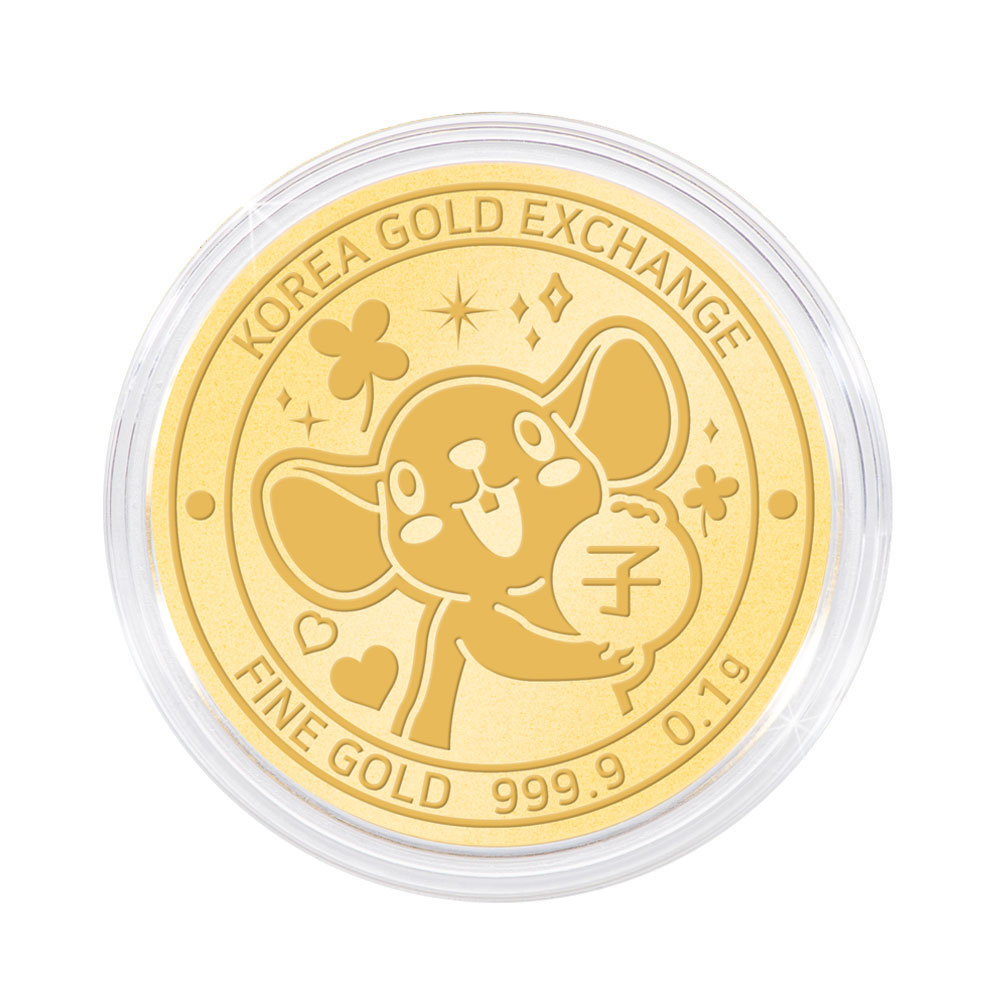 한국금거래소 쥐 순금 코인(메달) 0.1g